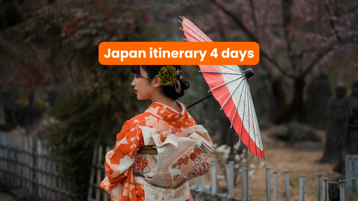 japan itinerary 4 days