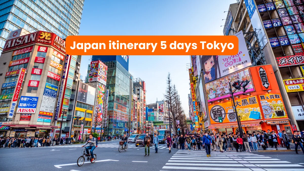 japan itinerary 5 days tokyo