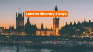 london itinerary 3 days